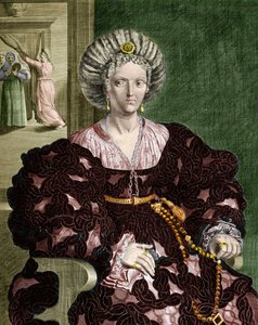 Retrato de Lucrece Borgia, Itália de Guercino (1591 1666) (after)