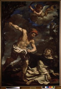 "O Martírio de São Pedro" Pintura de Giovanni Francesco Barbieri conhecida como Il Guercino (Le Guerchin) (1591-1666) 1625-1630 Museu Pushkin, Moscovo