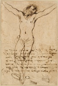 Cristo na Cruz: Estudo para a Crucifixão com os Santos de Guercino