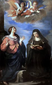 Guercino - Santas Gertrudes e Lucrécia. 1645 de Guercino