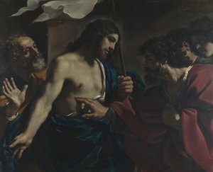 A Incredulidade de São Tomás, 1621 de Guercino
