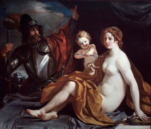 Vênus, Marte e Amor de Guercino