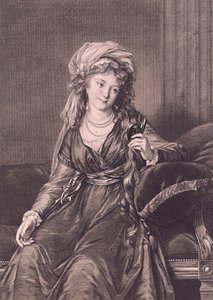 Retrato da Condessa Yekaterina Skavronskaya, née von Engelhardt 1761-1829, 1791 de Guglielmo Morghen