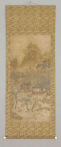 Shanshui (tinta e cor em seda) de Gui Xia