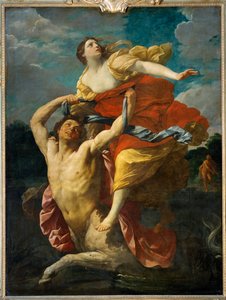 Dejanire enlevee par le centaur Nessus - Dejaneira violada pelo centauro Nessus ... de Guido (follower of) Reni