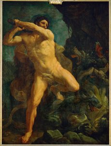 Hércules mata a Hidra de Lerna ...