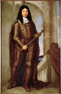 O Imperador Leopoldo I com a sua couraça dourada de casamento