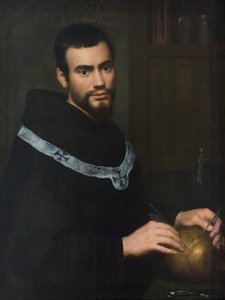 Retrato de um jovem monge (óleo sobre tela) de Guido Cagnacci
