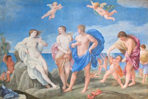 Ariadne e Bacchus (óleo sobre tela) de Guido Reni