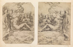 Sepultamento, c. 1595-1600. de Guido Reni
