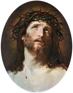 Cabeça de Cristo coroada de espinhos, 1622-1623, 1912. de Guido Reni