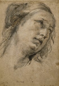 Cabeça de uma mulher olhando para a direita, de Guido Reni