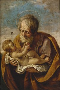 José e o Menino Jesus nos braços de Guido Reni