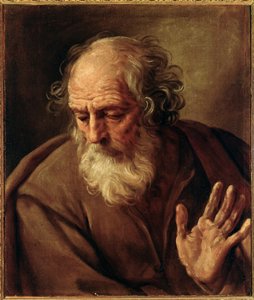 Retrato de São José Pintura de Guido Reni dit The Guide (1575-1642) 1640-1642 Óleo sobre tela Dim 65x53 cm Roma, Galleria Nazionale d