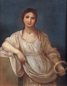 Retrato de uma rapariga com uma coroa de Guido Reni