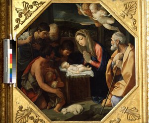 A Adoração da Criança Cristo de Guido Reni