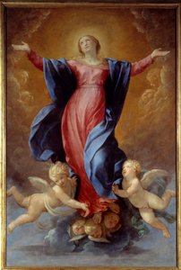A Assunção da Virgem Pintura por Guido Reni chamou o Guia (1575-1642) 1637 Sol. 2,42x1,6 m Lyon, Musee des Beaux Arts de Guido Reni