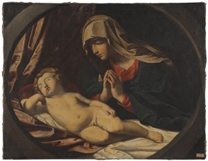 A Virgem e o Menino adormecido de Guido Reni