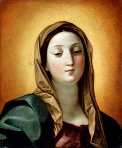 A Virgem, finais do século XVI ou XVII de Guido Reni