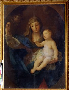 Virgem e criança. Pintura de Guido Reni (1575-1642). Óleo sobre tela. Arte italiana, estilo barroco. Museu Regional de Arte, Simferopol, Ucrânia de Guido Reni
