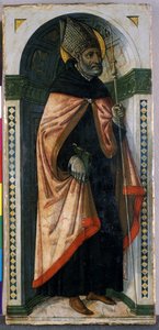 Santo Agostinho, c.1500 (têmpera sobre madeira) de Guidoccio di Giovanno Cozzarelli
