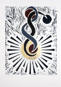 Bailarina invertida Nº2, 2019 (linogravura)