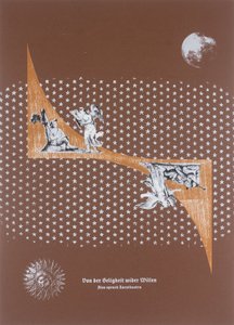 Felicidade involuntária, Assim falou Zaratustra, 2025 (xilogravura e serigrafia) de Guilherme Pontes