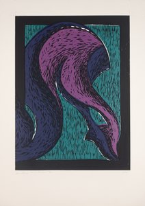 Pernas cruzadas Nº2, 2019 (linogravura)