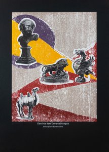 Sobre As Três Metamorfoses, Assim Falou Zaratustra, 2022 (xilogravura e serigrafia)