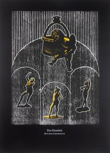 A Canção Dançante, Assim Falou Zaratustra, 2024 (xilogravura e serigrafia) de Guilherme Pontes