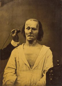 Um rosto descontraído (esquerda); Atenção profunda (direita),1854-1856, impresso em 1862 (foto)