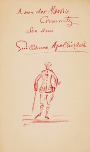 Inscrição para Maurice Cremnitz em "Le Poéte Assassiné", 1916