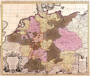 Bélgica, Países Baixos, Alemanha, Polónia (voivodias: Pomerânia, Pomerânia Ocidental, Lubusz, Baixa Silésia), República Checa (região : Olomuc, Morávia do Sul, Praga, Boémia Central, Boémia do Sul, Plze, Karlovy Vary, stínad Labem, Liberec, Hradec Králové, de Guillaume Delisle