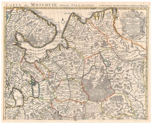 Mapa de Muscovy par Delisle (De L