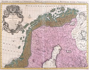 Norte da Noruega, Suécia, Finlândia de Guillaume Delisle