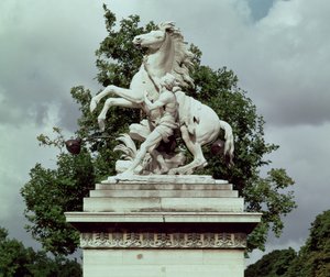 Um dos dois &39;Marly Horses&39;, 1739-45 (mármore)