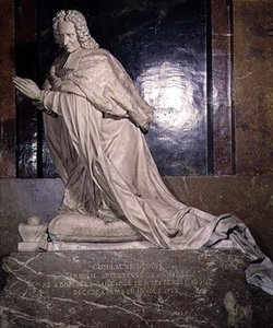 A Tumba do Cardeal Guillaume Dubois (1656-1723) 1705 (mármore)