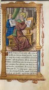 Livro de horas impresso (uso de Roma): fol. 19r, S. Mateus