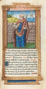 Livro de horas impresso (uso de Roma): fol. 99r, S. Pedro