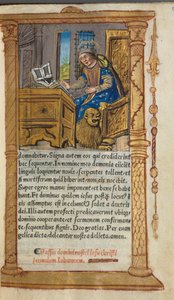 Livro das Horas Impresso Uso de Roma: fol. 20r, São Marcos, 1510. de Guillaume Le Rouge