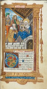 Livro das Horas Impresso Uso de Roma: fol. 38r, Adoração dos Magos, 1510.