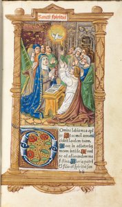 Livro das Horas Impresso Uso de Roma: fol. 58r, Pentecostes, 1510. de Guillaume Le Rouge
