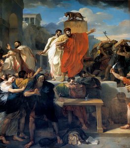 A morte de Virgínia Em 449 AC, Appius Claudius, decemvir sob a República de Roma reivindica Virgínia (Verginia), filha do Centurião Virginius (Verginius) pelo qual ele está apaixonado, como seu escravo. Abusando do seu poder, ele a faz parar. O decemvir c