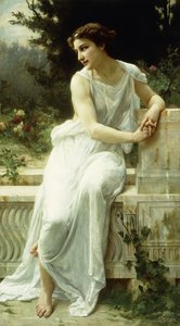 Garota de Pompeia em um jardim; Menina de Pompéia em um jardim,