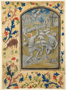 Folha de um Livro de Horas: Coroação da Virgem, c. 1470-1480.