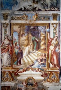 Apresentação de Maria no templo (Fresco de Guiseppe Nicola Nasini