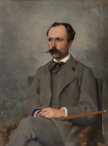 Gustav Cederström (1845-1933), barão, artista, casado com Amy Jaeder de Gunnar Berndtson