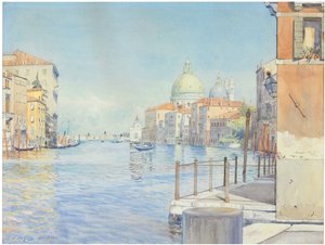 O Grande Canal, Veneza, com a Santa Maria della Salute