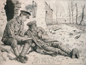 The Letter Home, c1917, 1918