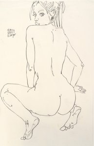 Nu feminino, mar largo